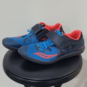 Saucony shot put & discuss shoes, men's sz 8